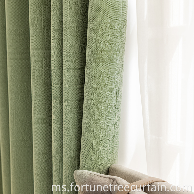 Anti-crease Jacquard Curtain